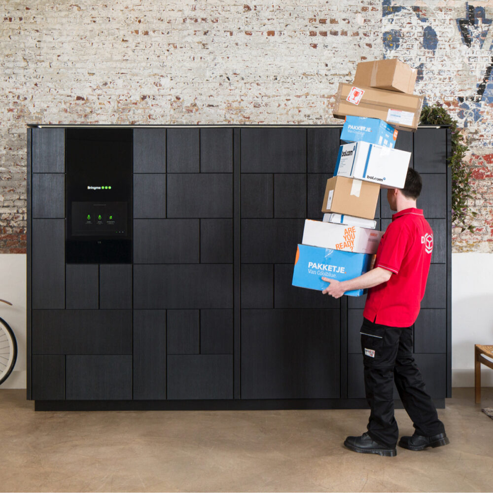 Bringme Office In Setting Mailroom Management Courier Delivery DPD boxes