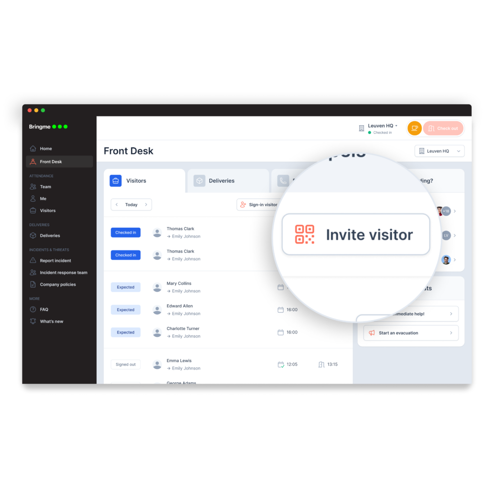 BM Front Desk Visitors Invite EN