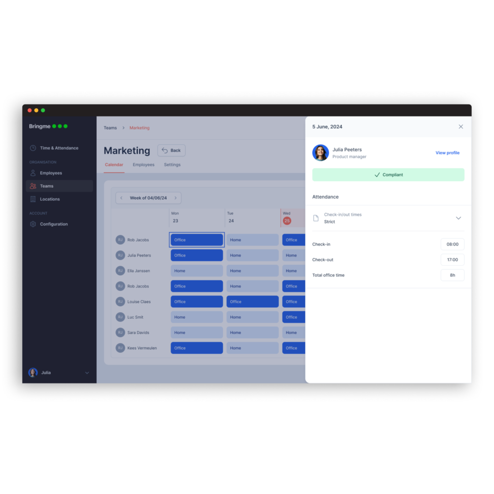 BM app Employee Compliance NL