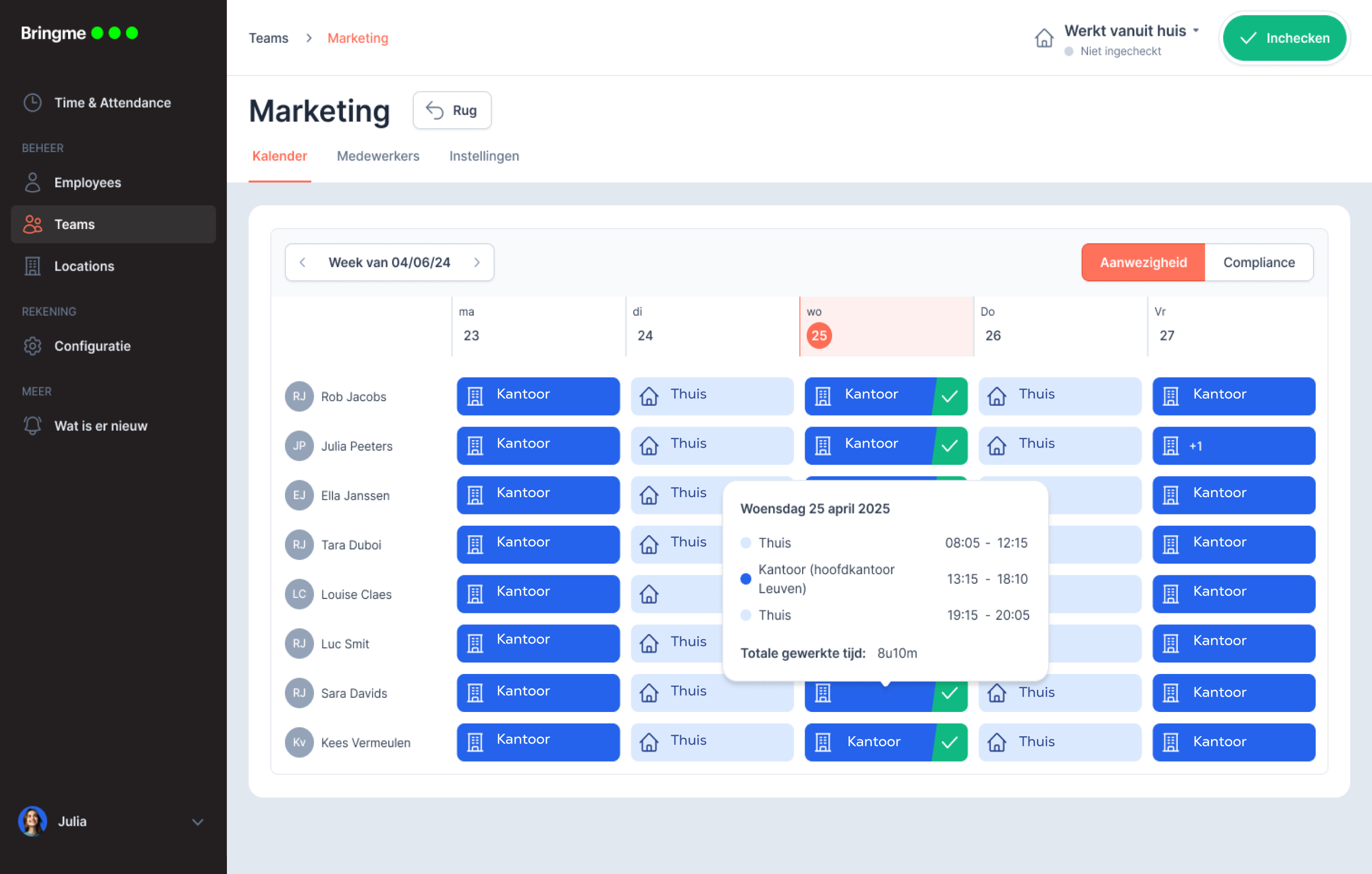  BM App Admin Team overview