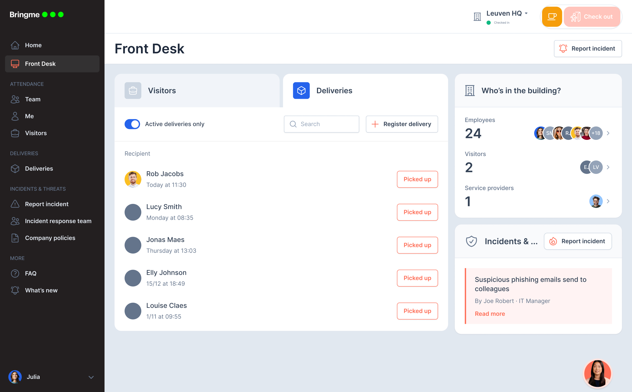  BM App Front Desk Deliveries Overview EN