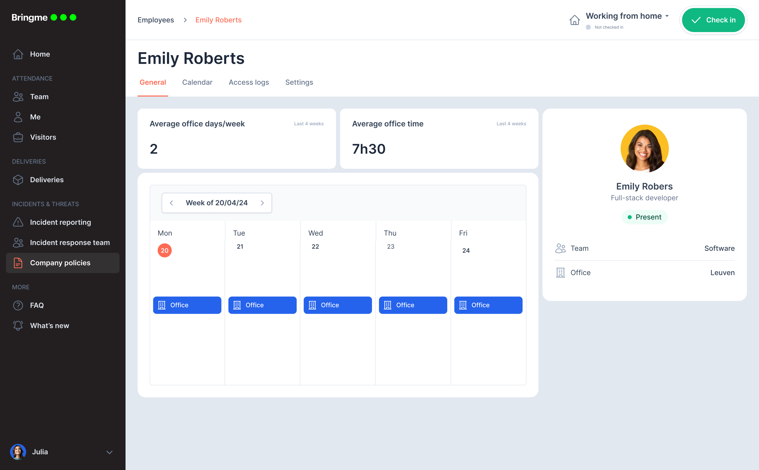  BM app Compliance personal detail