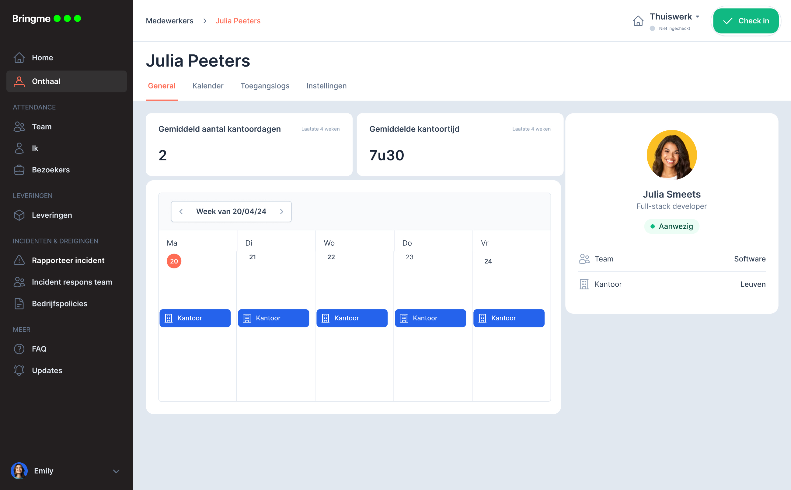  BM App Personal Overview