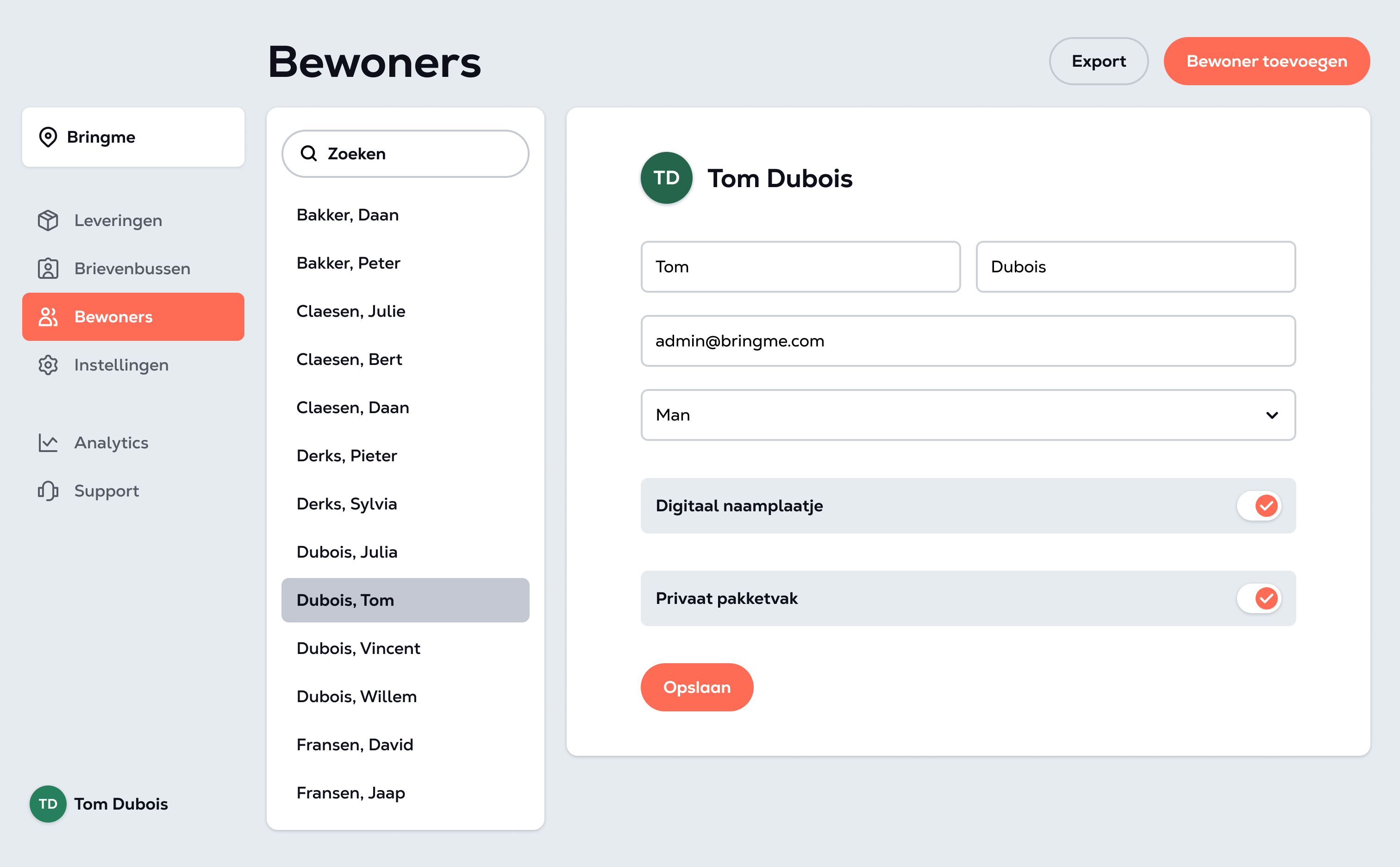  Bringme OS Manager Residential Bewoner NL