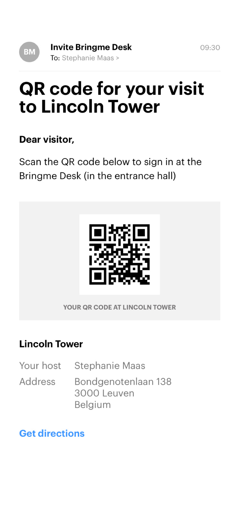 Bringme QR Email Invite Eng