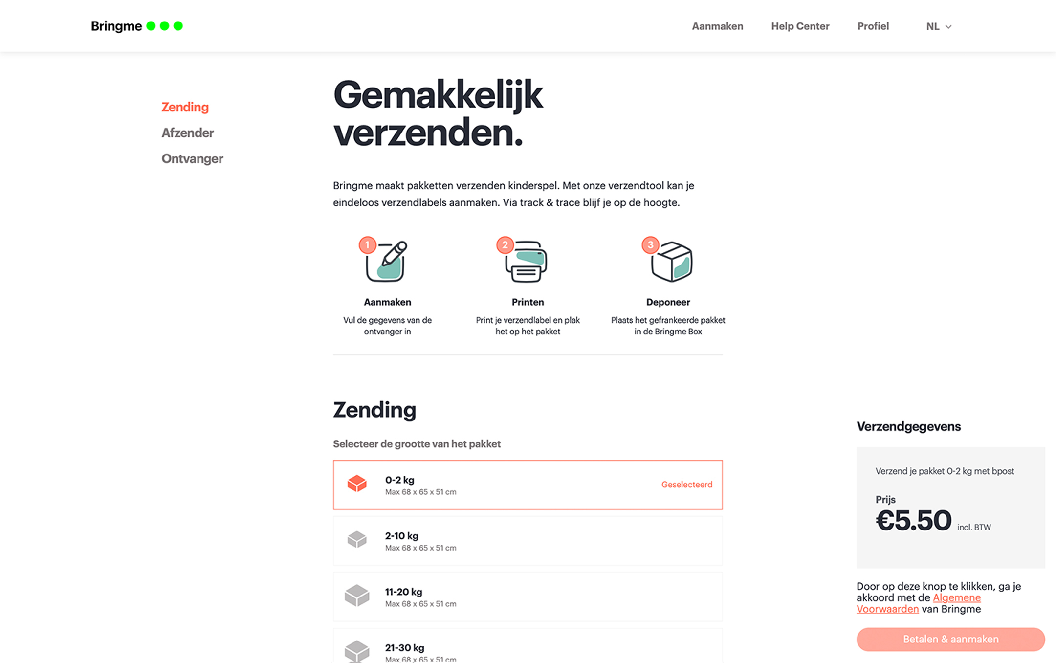  Product App Shipping Label NL