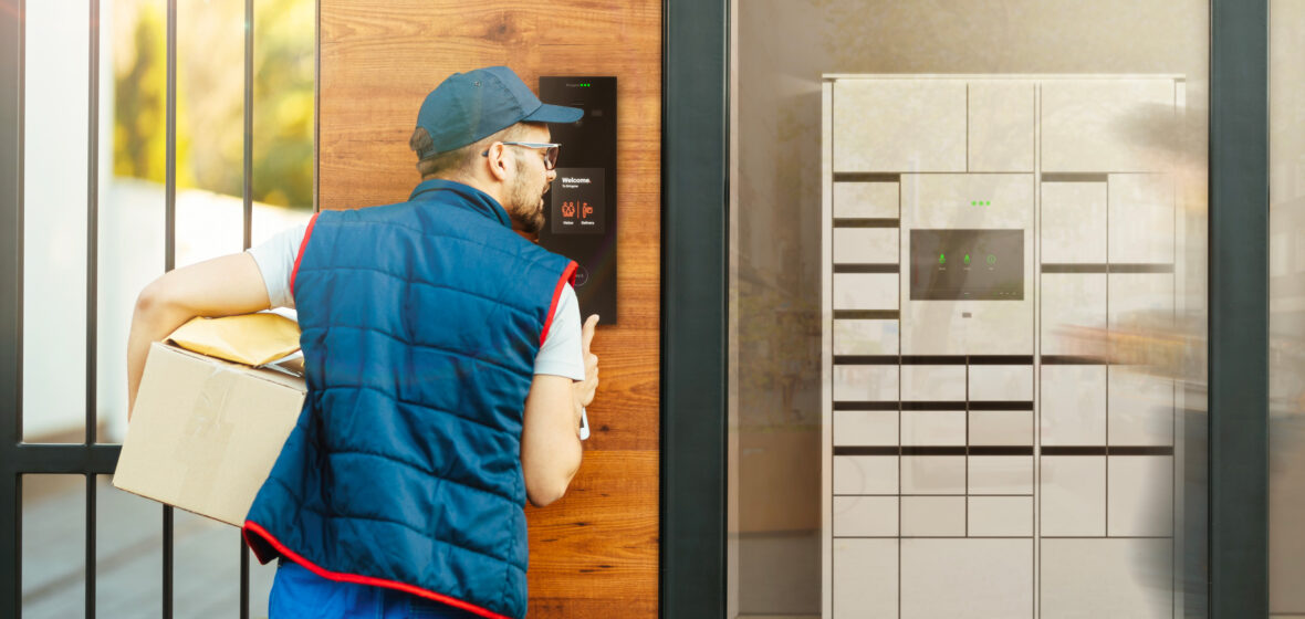 Bringme Residential In Setting Courier Bell Box