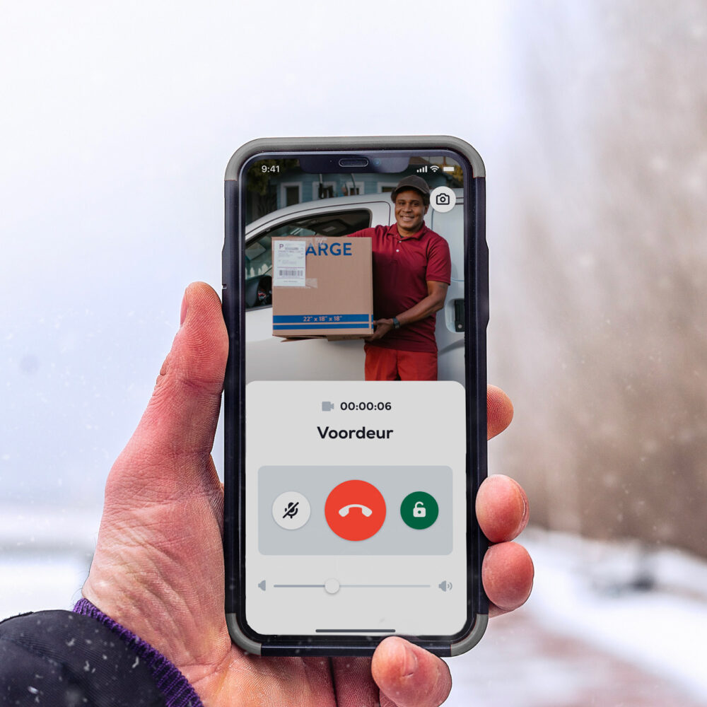 Bringme App ios call answer screen on the way NL