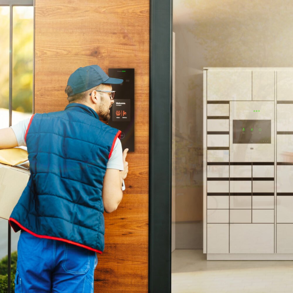 Bringme Residential In Setting Courier Bell Box