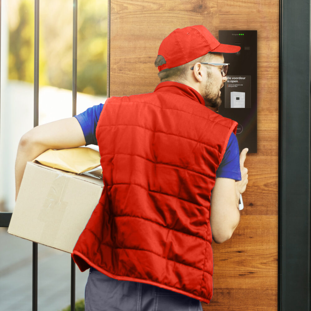 COMBO RES1 Red Courier Delivery Bell Screen
