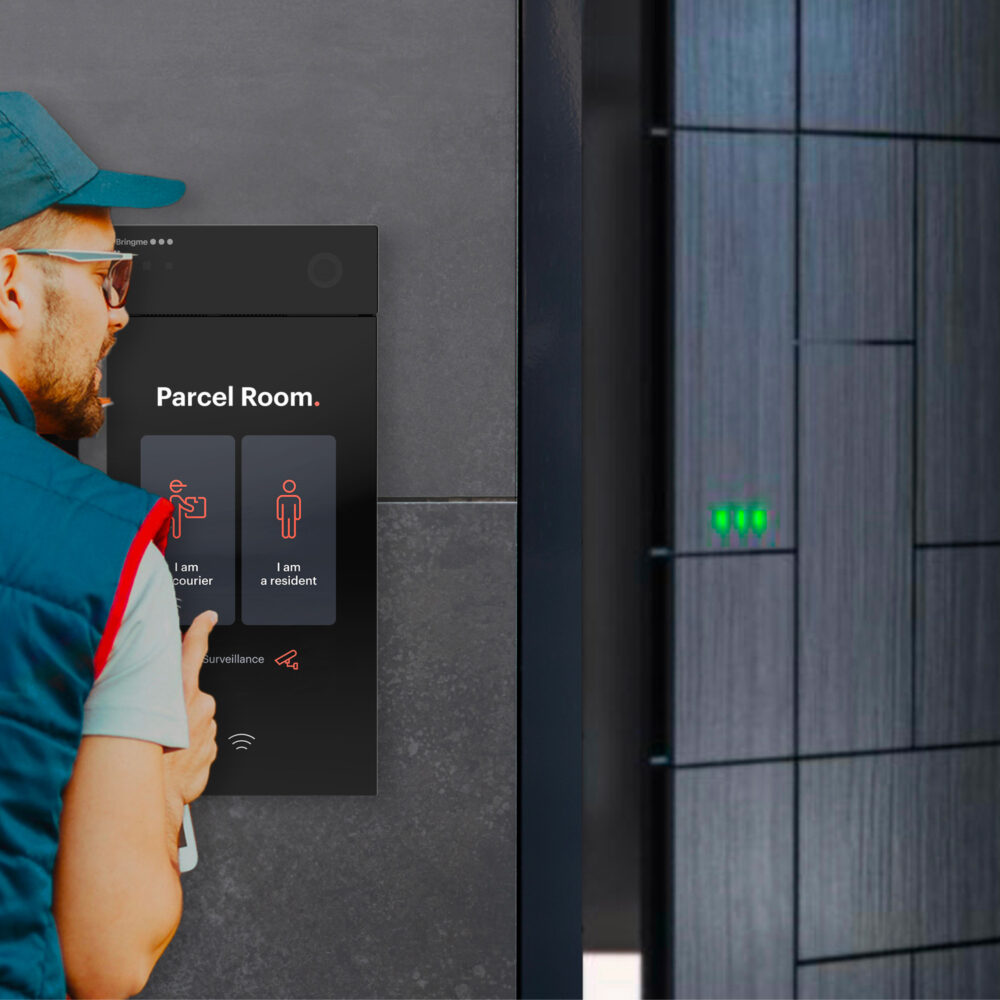 Parcel room Courier checkin